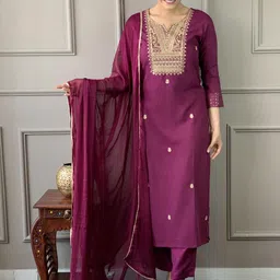 SZN Women Beige Viscose Rayon Kurta Sets-picture-13