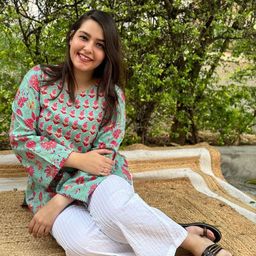 Sanskritam Floral Printed Pure Cotton Kurti-image-0