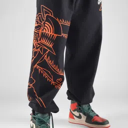 COMICSENSE Men Printed Baggy-Fit Joggers-picture-35