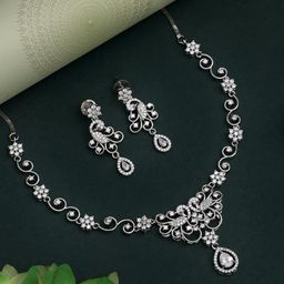 PREYANS Silver-Plated Brass Jewellery Set-image-20