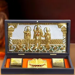 HOUSE OF WEMY Brown & White Ram Darbar Religious Foot Prints Pocket Temple-image-25