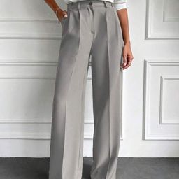 Next One Women Smart Loose Fit High-Rise Easy Wash Pleated Trousers-picture-2