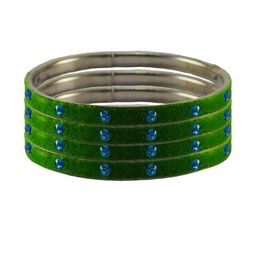 Vidhya Kangan Green Brass Bangles-image-128