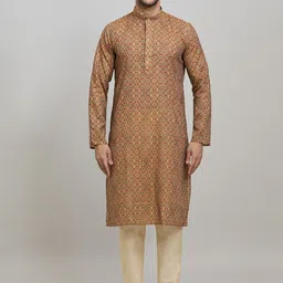 Arihant Rai Sinha Men Floral Printed Kurta with Churidar-image-47