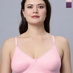 In Care Pack Of 2 Full Coverage Non Padded Cotton T-Shirt Bra-23