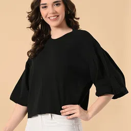 OWL MINK Drop-Shoulder Sleeves Pure Cotton Oversized T-shirt-image-24