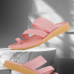 BERSACHE Women Open Toe Flats with Laser Cuts-image-16
