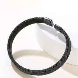 MEENAZ Men Stainless Steel Rhodium-Plated Kada Bracelet-image-122