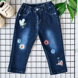 Bella Moda Girls Comfort Regular Fit Mid-Rise Denim Jeans-image-91