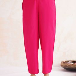 JAYPORE Women Loose Fit Trousers-image-9