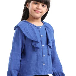 ARIAS By LARA DUTTA Girls Cotton Longline Top-image-76
