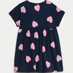Marks & Spencer Polka Dot Print Cold-Shoulder Fit & Flare Dress image 3