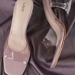 Women Lavender Colour Open Toe Fancy Glass Heels-picture-44