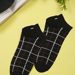 LOUIS STITCH Men Checkered Ankle Length Socks-43