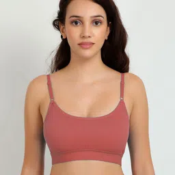 Samvar Orange Cotton Non-Wired Non Padded Minimizer Bra-picture-44