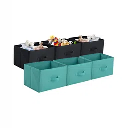 Aura Green Set of 6 Regular Foldable & Multipurpose Wardrobe Storage Box Drawer Organiser-19