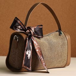 HAUTE SAUCE by Campus Sutra The Denim-Daze Structured Shoulder Bag with Applique-image-81