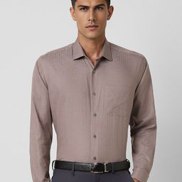 Van Heusen Men Spread Collar Abstract Printed Cotton Slim Fit Formal Shirt-picture-9