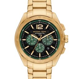 Michael Kors Men Embellished Dial & Stainless Steel Straps Analogue Watch AK_MK9177-43