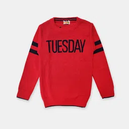 Here&Now X Game Begins Boys Typography Pullover-image-52