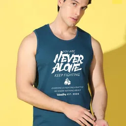 WOOSTRO Pack Of 2 Printed Combed Cotton Gym Vests VWS26(ALONE PEACOCK)(HARD YELLOW)-image-65