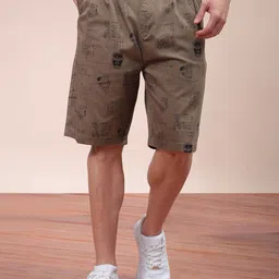 The Indian Garage Co Men Cotton Abstract Printed Shorts-image-80