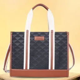 Womanix Women Textured Shopper Tote Bag-46