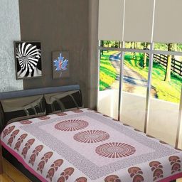 E Elma Unisex Pink Bedsheets-image-96