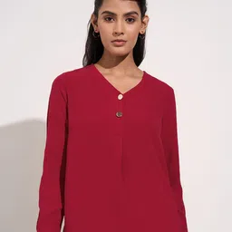 Annabelle by Pantaloons Roll-Up Sleeves Top-picture-38