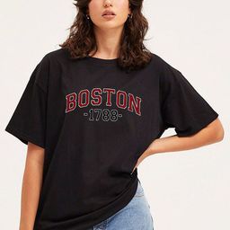 Genzy Women Typography Printed Drop-Shoulder Sleeves Oversized T-shirt-image-29
