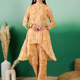 Sangria Printed Tunic With Trouser  Co-Ords-picture-4