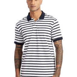 Eszett Men Striped Polo Collar Cotton T-shirt-picture-46