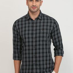 Parx Men Slim Fit Checked Pure Cotton Casual Shirt-picture-24