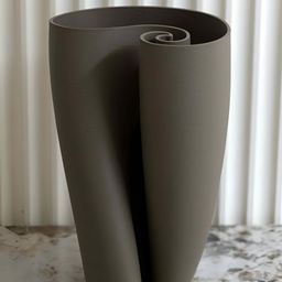 curiocasa Bond Grey Textured Ceramic Flower Vase-image-19