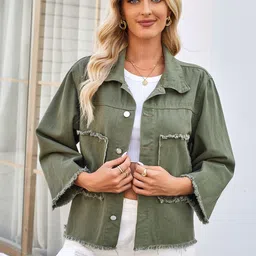 StyleCast Women Lightweight Crop Denim Jacket-image-47