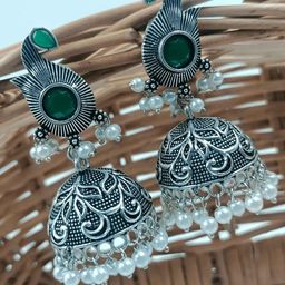 MERA HAAT Contemporary Jhumkas Earrings-image-97