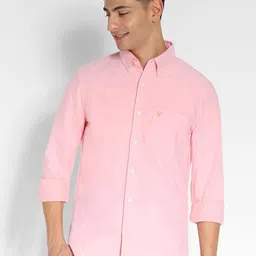 AMERICAN EAGLE OUTFITTERS Men Button-Down Collar Solid Cotton Casual Shirt-image-98