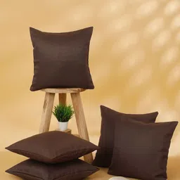 ROSARA HOME Unisex Brown Cushion Covers-image-58