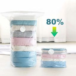 Reusable Ziplock Vacuum Storage Space Sa Travel Storage Vacuum Bags-image-17