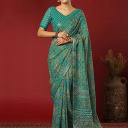 KALINI Bandhani Zari Pure Georgette Bandhani Saree-picture-16