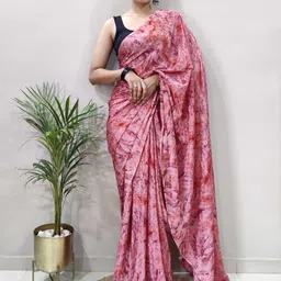 DIVASTRI Pure Georgette Ready to Wear Saree-image-15
