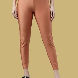 TWIN BIRDS Women Nylon Solid Copper Shimmer Legging-image-72