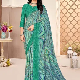 Mitera Poly Crepe Sungudi Saree-image-31