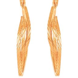 Luv Fashion Micron Plated Diamond Shaped Hoop Earrings-image-39
