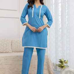KALINI Pure Cotton Top With Trousers Co-Ords-picture-51