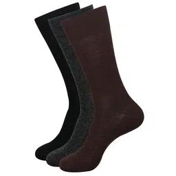 Socksxpress Men Pack Of 3 Printed Cotton Calf-Length Socks-10