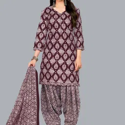 shree jeenmata collection Printed Pure Cotton Unstitched Dress Material-image-78