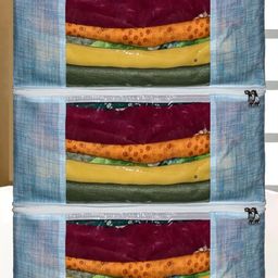 AMAK INC Blue Fabric Multi-Utility Wardrobe Organisers-picture-4