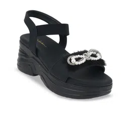 Mast & Harbour Textured Party Wedge Sandals-38
