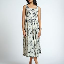 AND Women Floral Printed Fit & Flare Midi Dress-image-97